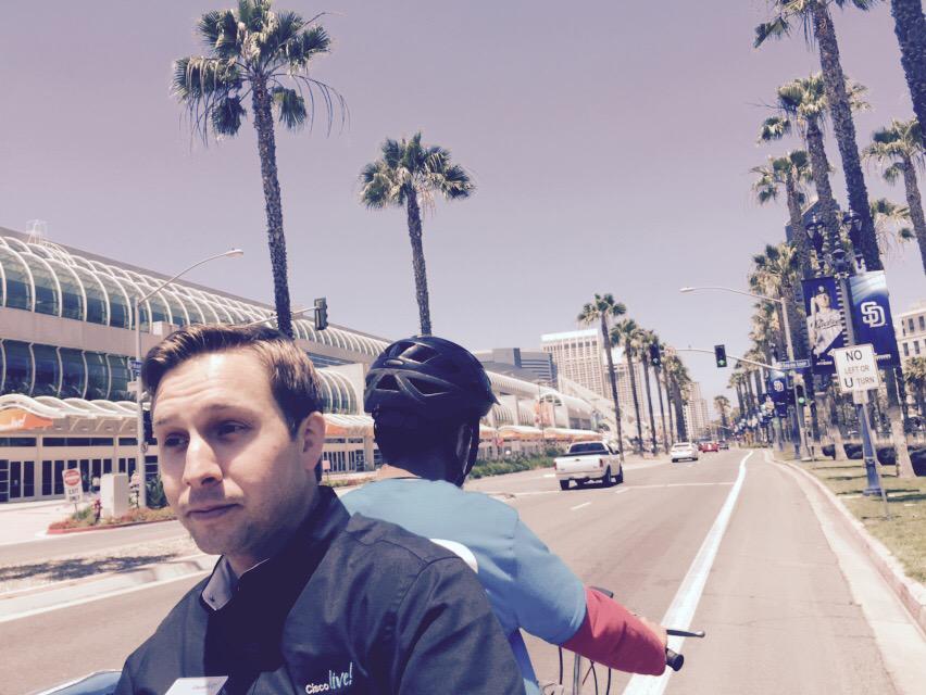 espoor's tweet photo. #CLUS Spark pedi cab to convention center--arriving in style! http://t.co/xcYf2ctiXA