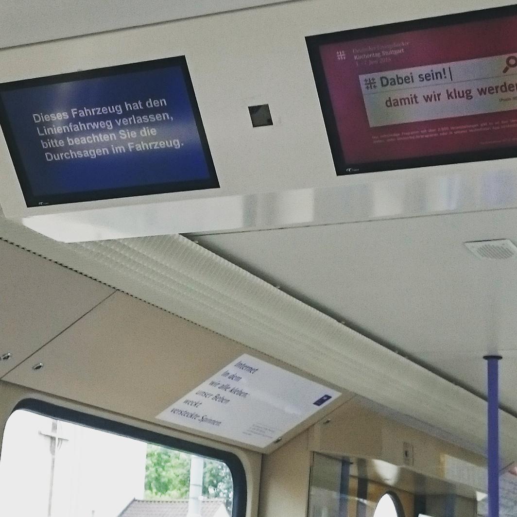 #dekt : wenn die #strassenbahn den #fahrweg verlaesst = #Beten