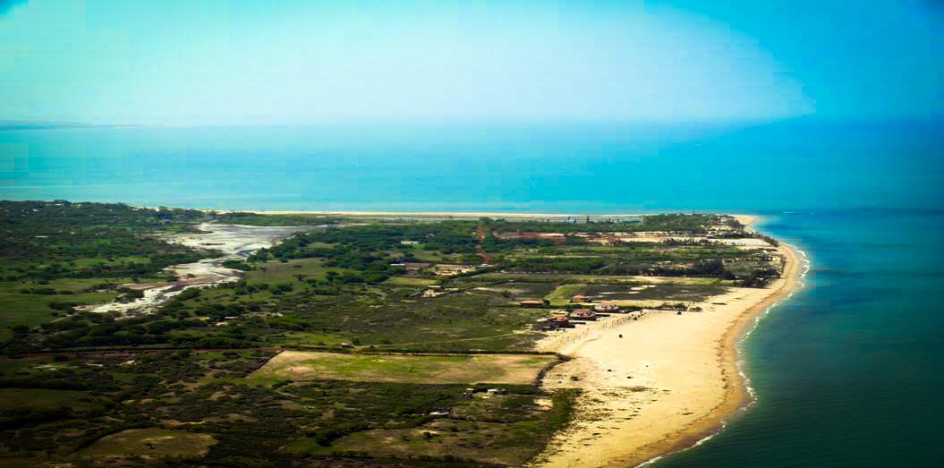 vue aérienne du site de pointe Saréne,
Elle sera la vitrine sur l'Avenir du developpement touristique au Sénégal