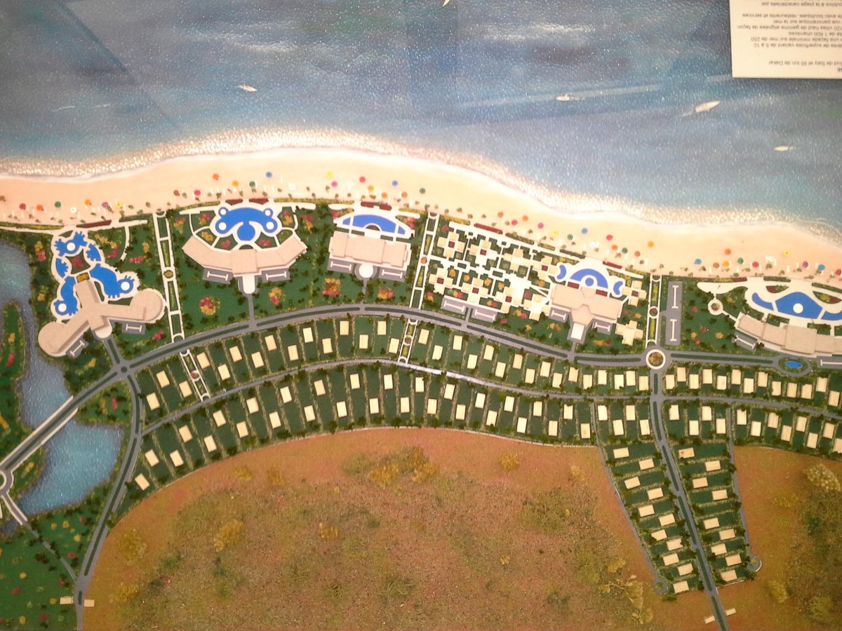 maquette du plan d'amenagement du futur site touristique
élement phare du plan PSE
