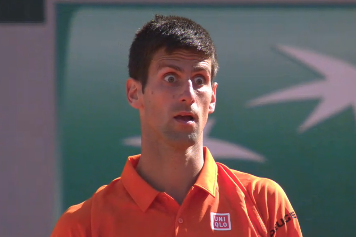 WeAreTennisFR's tweet image. #Djokovic devant le niveau de jeu de Stan #Wawrinka dans le 3ème set 
#RG15 #DjokovicWawrinka