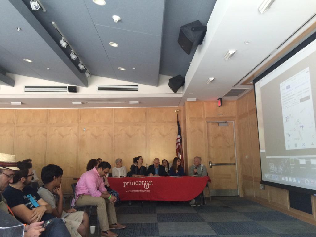 codeprinceton's tweet photo. Ralph Widner, expert panel... #TeamCarpool "did something remarkable" Getting commuters out of cars #hackforchange http://t.co/WPWMgpmHJ6