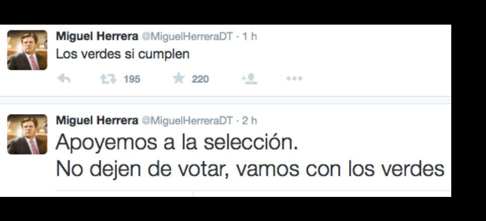 AristeguiOnline's tweet photo. PVEM rompe la veda electoral; el ‘Piojo’ tuitea hoy que “verdes sí cumplen” http://t.co/udvKLsYqRR http://t.co/3wTL8QHuIB