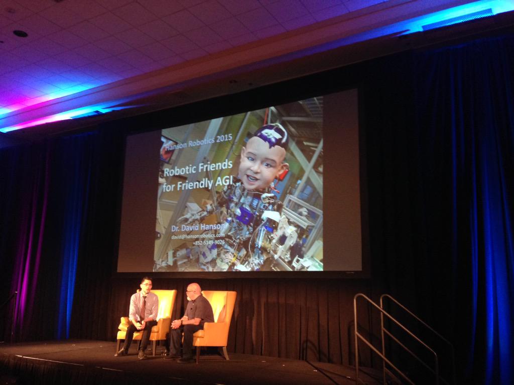 mdthielen's tweet photo. #brink2015 #hansonrobotics #ai bringing life to robots. http://t.co/I4LsnXDj5b