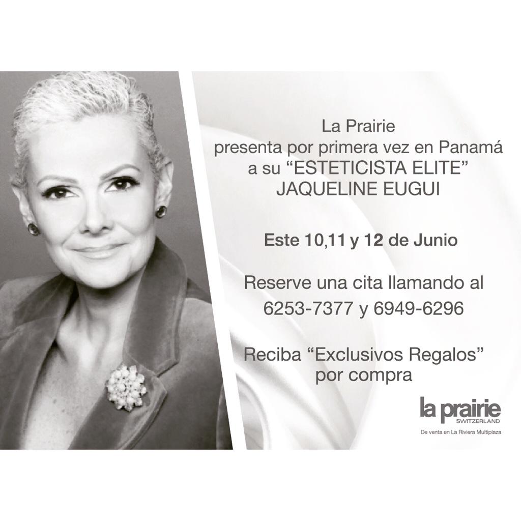 AnaGFashion's tweet photo. El 10,11y12 de junio Para siempre lucir bellas con lo último! La Prairie en @LaRivieraPanama http://t.co/nTgkb0Qp1B