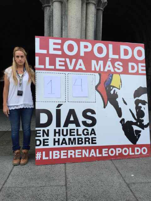 Hoy <a href="/leopoldolopez/">Leopoldo López</a> cumple más de 14 días en huelga de hambre en protesta pacífica y constitucional #PapaSOSVenezuela