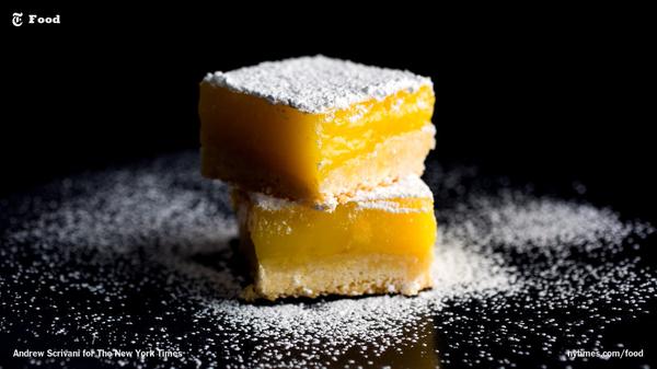 nytimes's tweet photo. Lemon bars with olive oil: Like an old childhood friend who studied abroad in Italy http://t.co/sSVdrTqkNA http://t.co/1N8Jbnaiqm