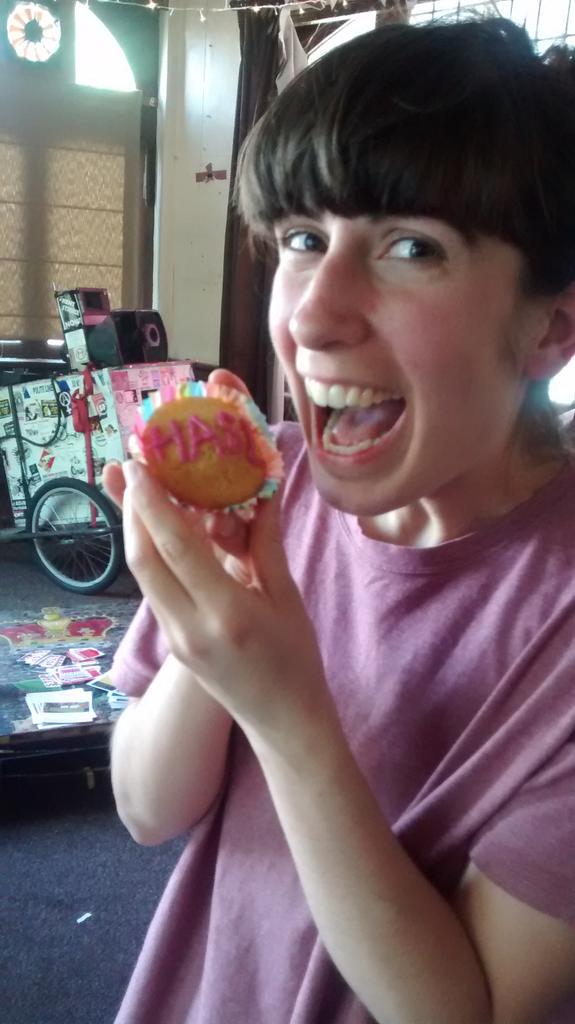 Yum! Anti-gentrification cup cakes at our third HASL lunch club this afternoon!
