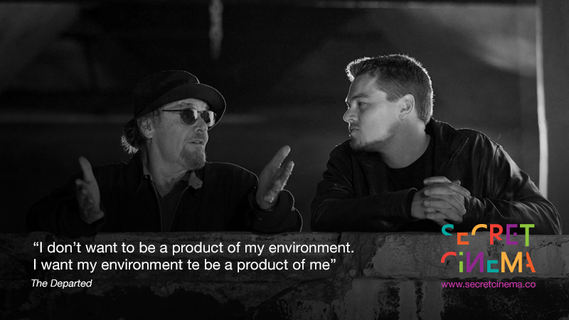 “I don’t want to be a product of my environment..." - #TheDeparted #film