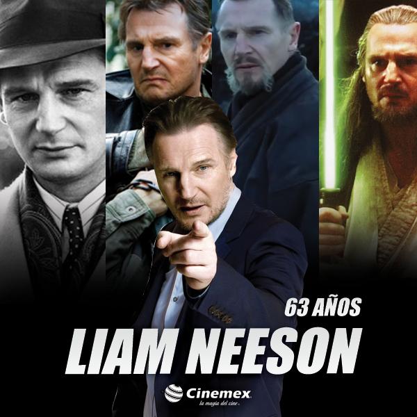 Hoy cumple 63 años el actor Liam Neeson. Happy Birthday Liam! ¿Cuál es tu película favorita de su filmografía? 