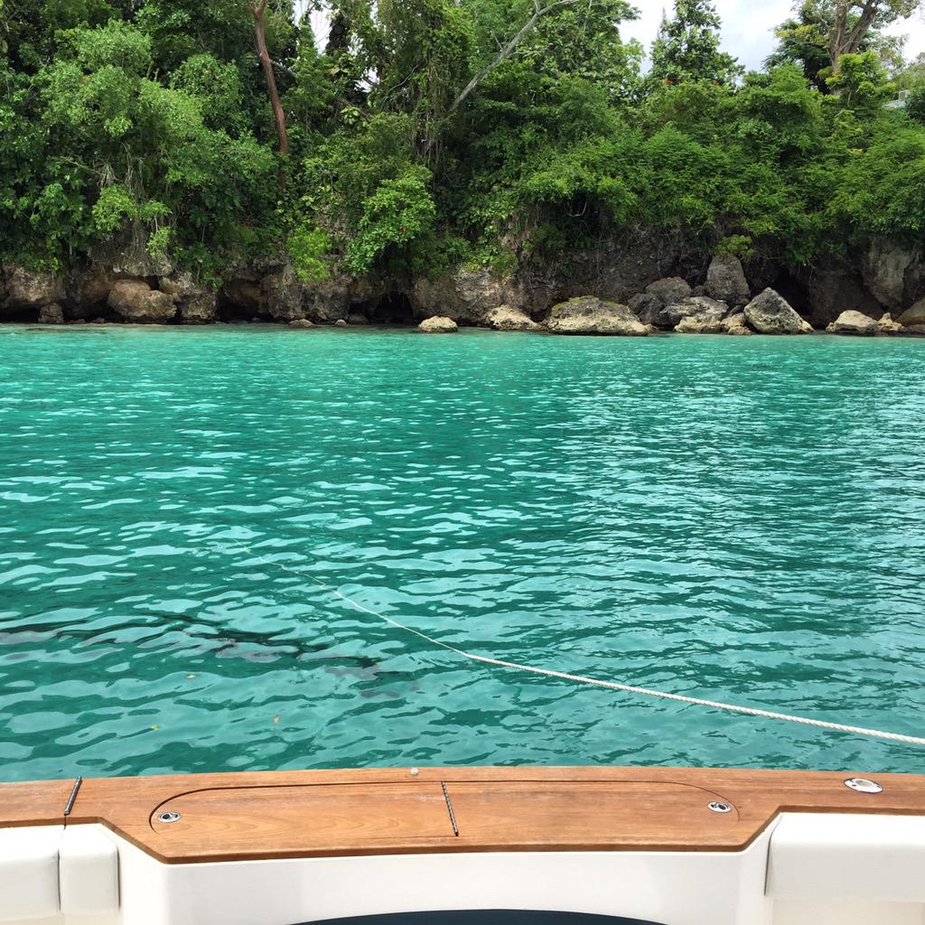 AdamStewart's tweet photo. #Jamaica, your beauty is out of control!!! An early morning swim to cleanse the soul. #LIVEFUNNER http://t.co/sWfAlooG2u
