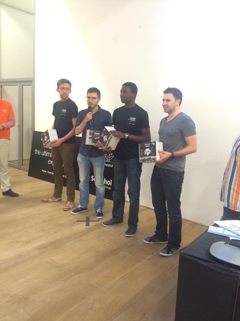 BeMyAppFR's tweet image. Et le troisième prix de #Paris est attribué à... #counterflight ! #hackandfly