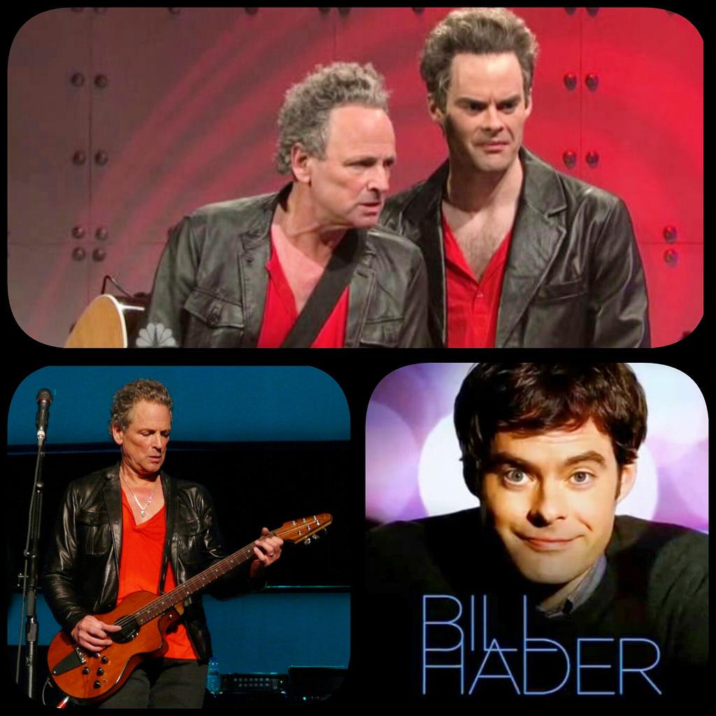 Happy Birthday Bill Hader! (Impersonating Lindsey Buckingham in a Saturday Night Live skit)  