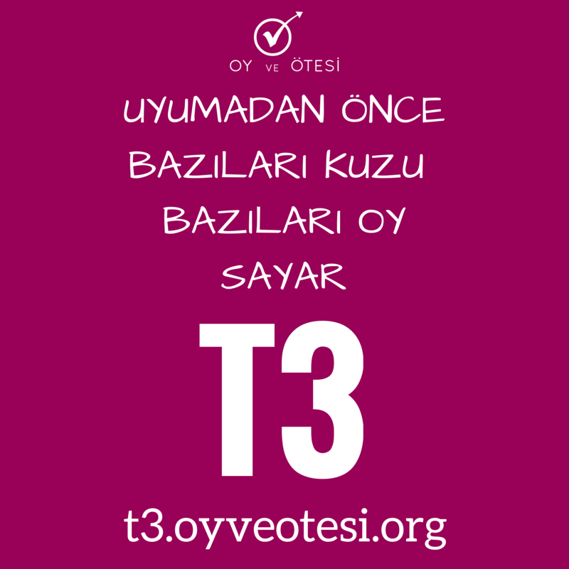 Bazıları Kuzu Bazılar OY Sayar 
Haydi T3'e!
t3.oyveotesi.org