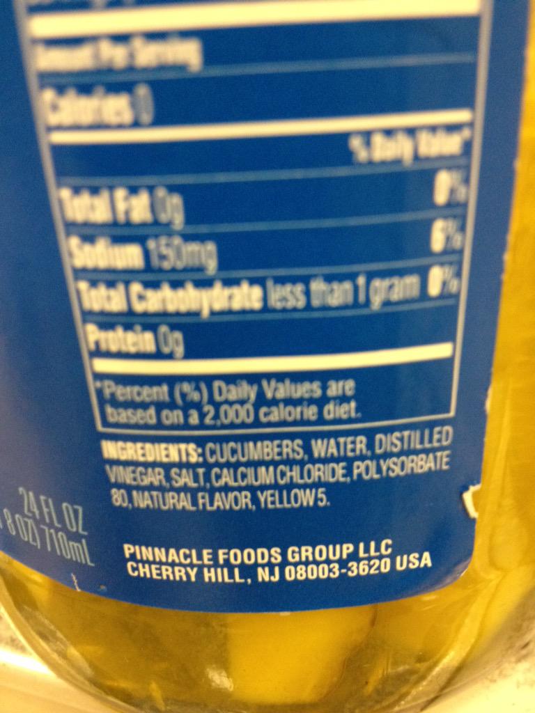 christieo's tweet image. Can't say the same about pickles though. Disappointing. #yellow5 #whyyyyy