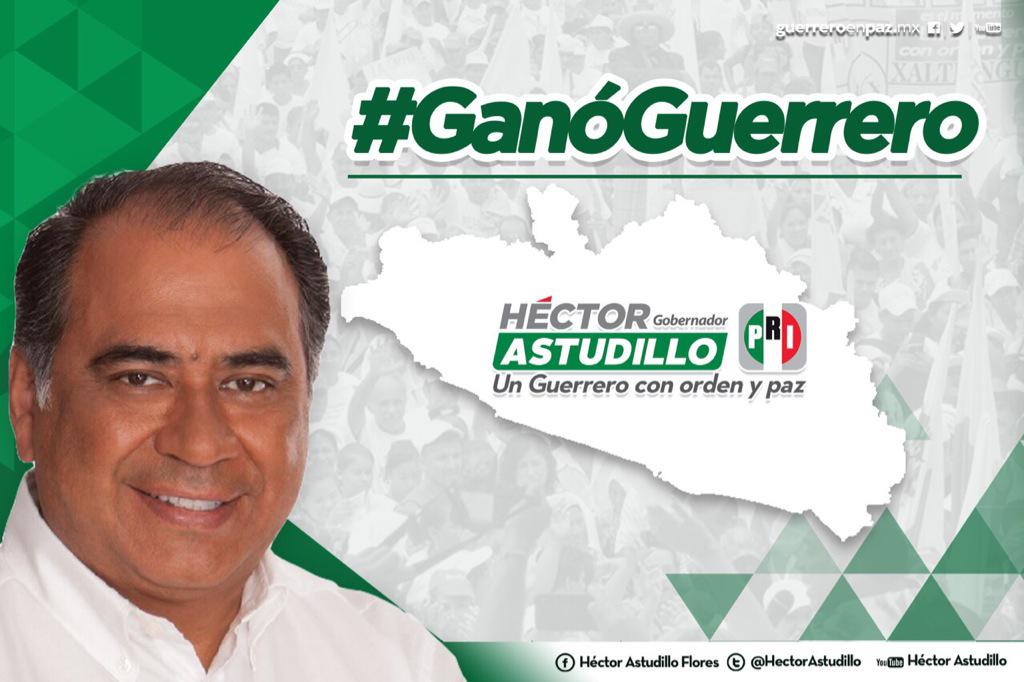 HectorAstudillo's tweet photo. Nuestro estado vivió una fiesta democrática, hay mucho por concretar tod@s merecen vivir en orden y paz #GanóGuerrero http://t.co/SR6Uq7YWyL