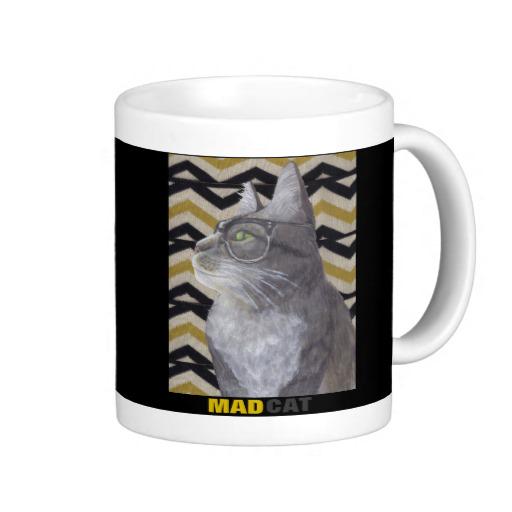 RooTwoEtsy's tweet image. ow.ly/NZPba #madmen inspired 60's tabby cat.  Doesn't he look like he needs a lucky strike?  #catinglasses