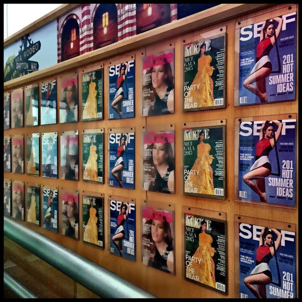 TVD2015's tweet photo. I'm seeing doubles. Triples. Quadruples....
#AirportVibes 
Pick up your copy of SELF - on stands now! @SELFmagazine http://t.co/3c8QIYqCUA