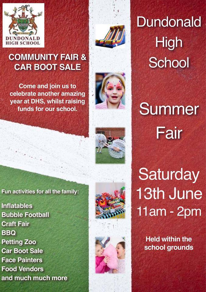 debsmyth71's tweet photo. Dundonald High PCTA summer fun day and fair Saturday 13th June 11am-2pm #funtimes #Dundonald #freebie #carbootsale http://t.co/QZR33Y9jI0