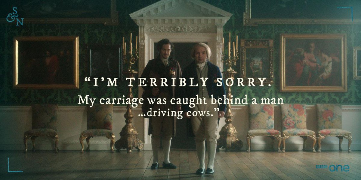 BBCOne's tweet photo. And the best “I’m-really-late-for-work” excuse goes to… #StrangeAndNorrell http://t.co/bidOcLjzYb
