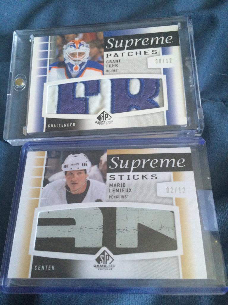 koziol35's tweet photo. Easily the 2 nicest cards I own. Thanks @Cloutsnchara @UpperDeckHockey @SHOWYOURHITS @UpperDeckGOAT http://t.co/srAMvhZXFm