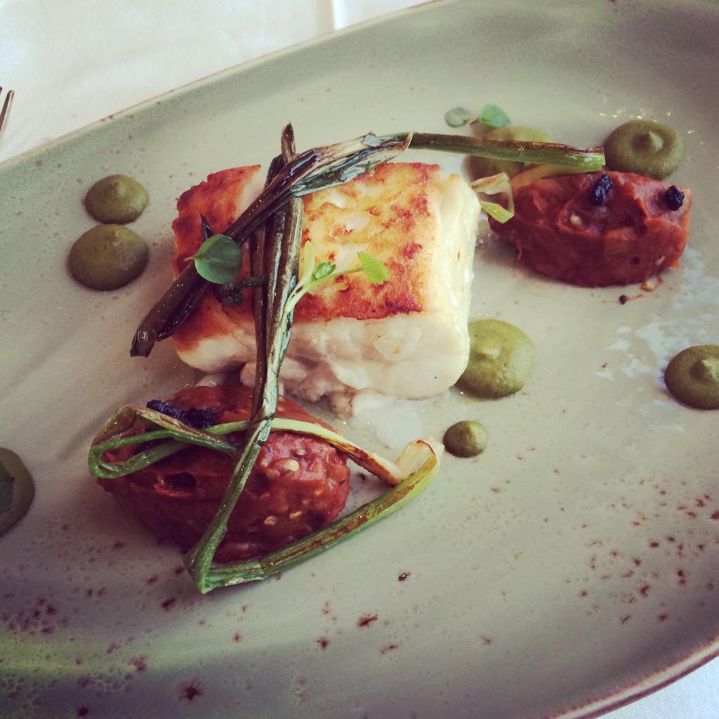 SullSays's tweet photo. Amazing meal at La Fougere, Knockranny House complemented by a stunning view of Croagh Patrick at sunset. http://t.co/wnQeeDHgdB