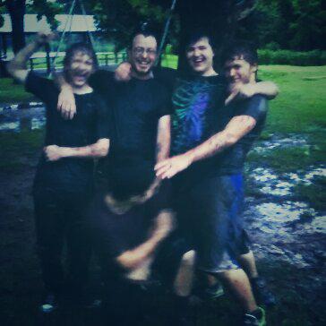 _Blocker_Scott's tweet image. I'm the one on the far left with my arm up... Best day ever... Mud is mud and you play in it to enjoy every moment...