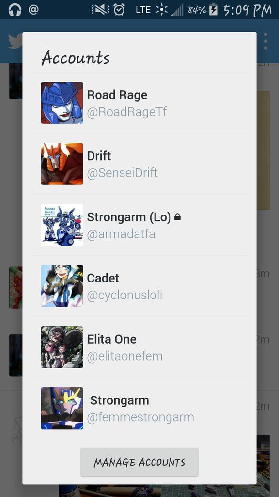 // Just a few of my accounts