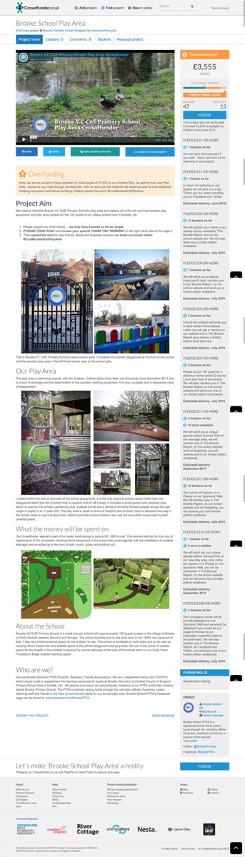 TimStephenson's tweet photo. Fantastic to see @BrookePrimary hit funding goal! Who’s up for pushing to a  stretch target? http://t.co/ieYHoPSpoI? http://t.co/1aBrBoLFTy