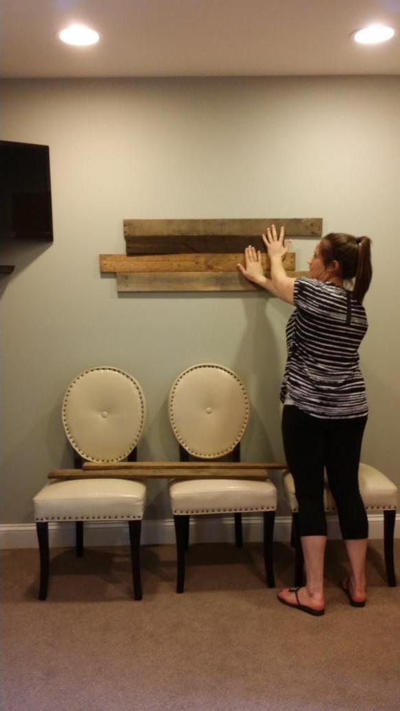 WoodmanDesign's tweet photo. #palletwall #woodmandesign #testingcolors #dentaloffice http://t.co/dzR1NksaU8