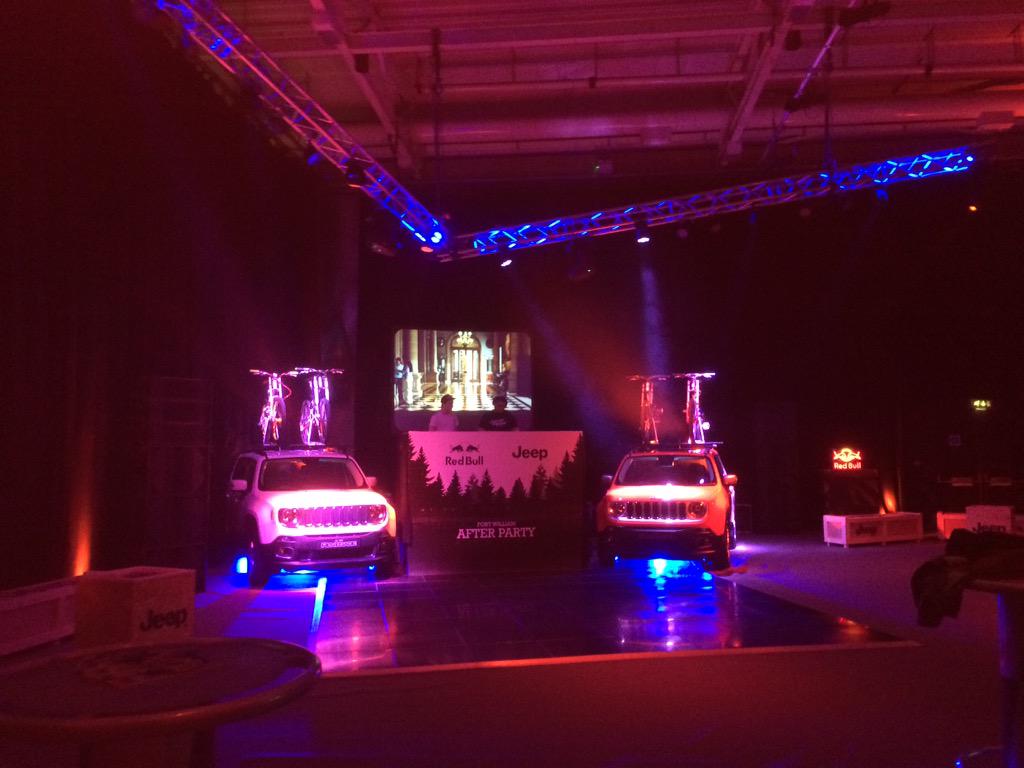 I'm just tweeting this so it gets on the tv #fortwilliam #jeep #redbull