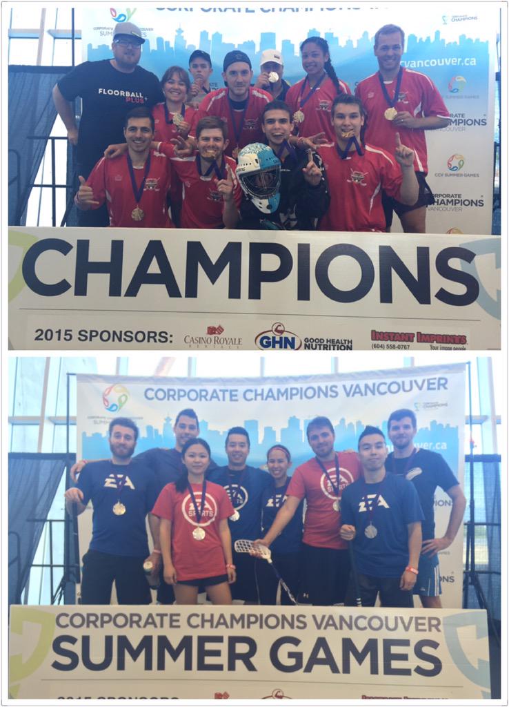 #CCVfloorball comp tier winners: 
1st Place: Canadian Mortgage
2nd: EA Sports
3rd: WorksafeBC - B
4th: Coast Capital