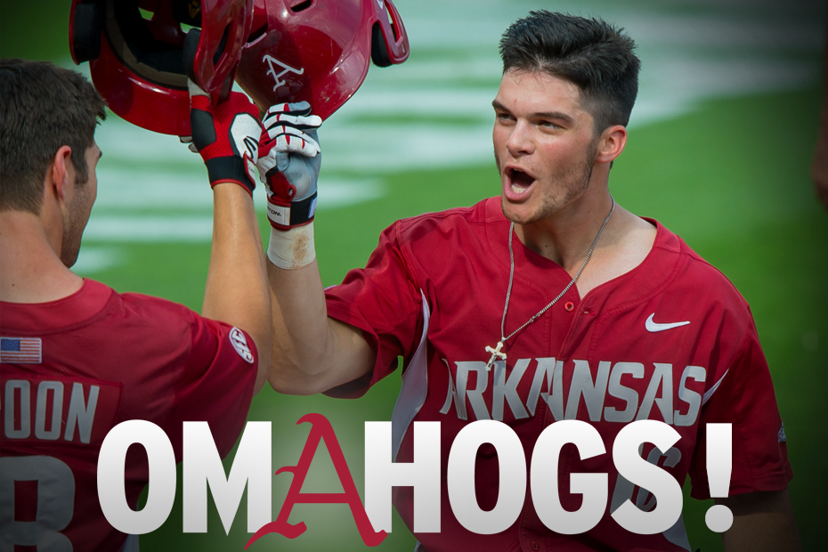 RazorbackBSB's tweet image. THE HOGS ARE GOING TO OMAHA! THE HOGS ARE GOING TO OMAHA! THE HOGS ARE GOING TO OMAHA!