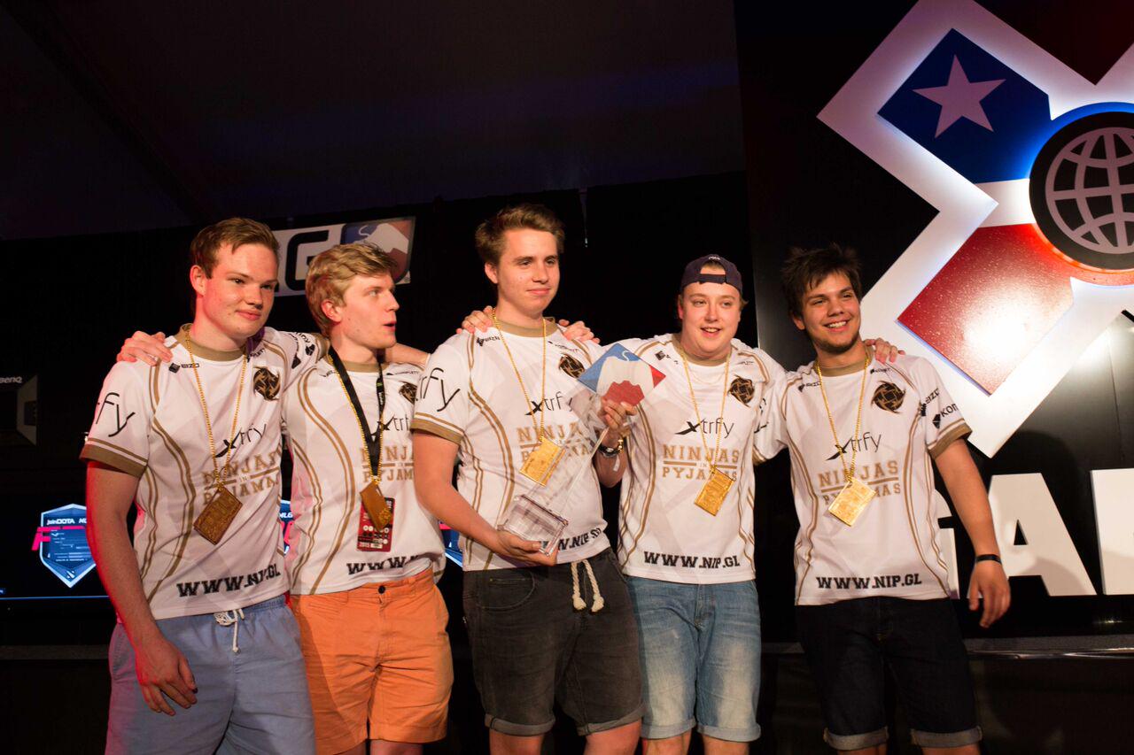 Ninjas in Pyjamas, winners of DOTA 2 X Games