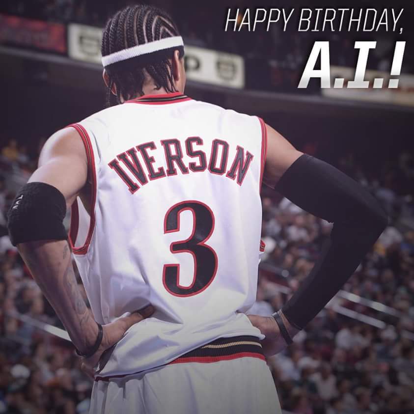 HAPPY BIRTHDAY TO THE G.O.A.T ALLEN IVERSON      