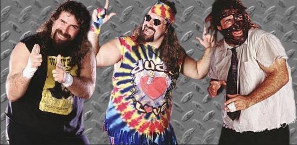 Dude Love/Cactus Jack/Mankind... What a legend is. Happy Birthday!      