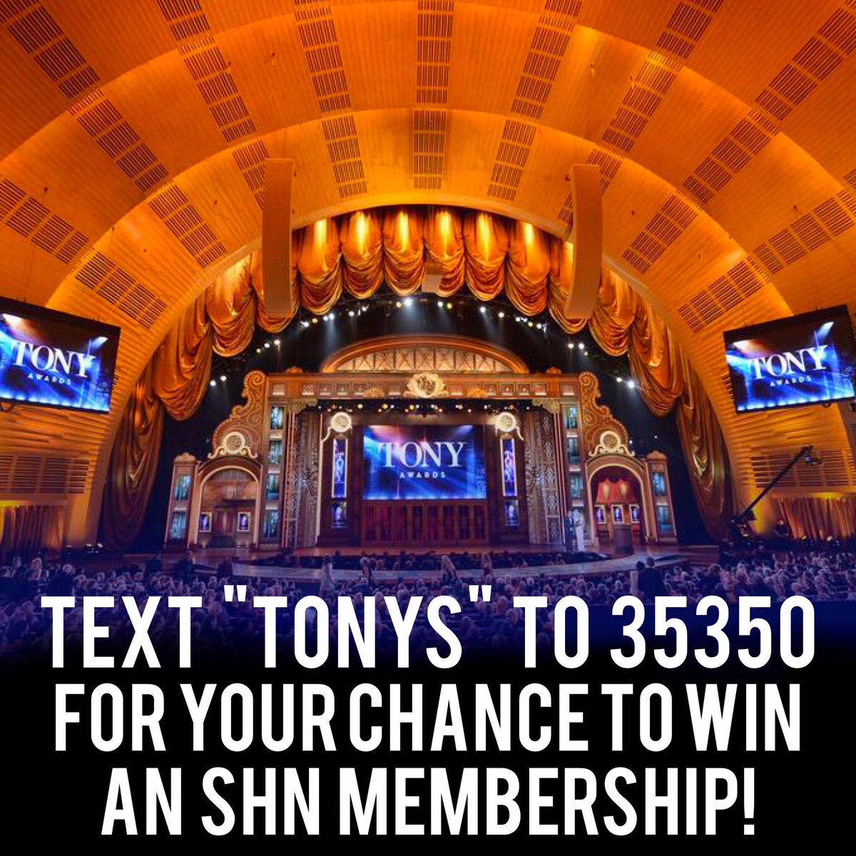 atgsanfrancisco's tweet photo. You can win an SHN Membership tonight!
Text TONYS to 35350 before 10pm pt.
#SHNSEASON http://t.co/lREpxpiOrX