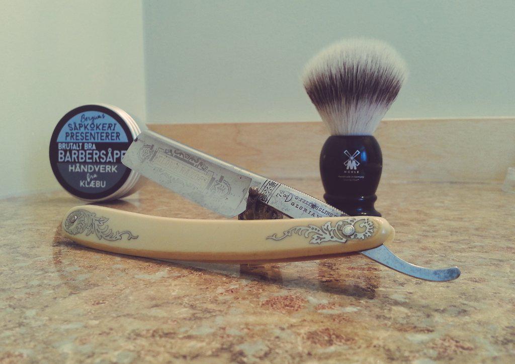 Killer shave tonight!! <a href="/Brutaltbra/">Brutalt B. Barbersåp</a> #postshave #shaveoftheday