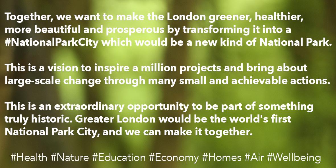 LondonNPC's tweet photo. Join us and help to make #London the world's first #NationalParkCity http://t.co/GkCooUSm5j #health #education http://t.co/x0z0tURmq0