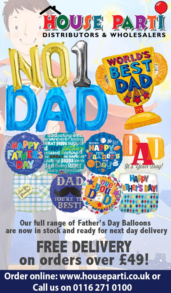 House_Parti's tweet image. Stocked for Father's Day? We have a huge range of foil balloons available on Free next day delivery! #FathersDay