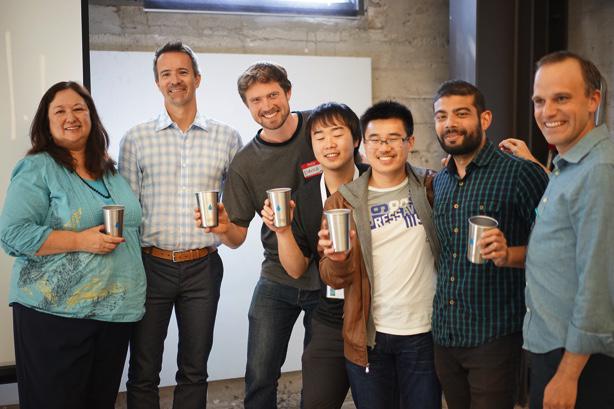 davidkroodsma's tweet image. Honored - my team won the  #hackforchangeSF water challenge! Enjoying drinking out of my @imagineh2o mug.