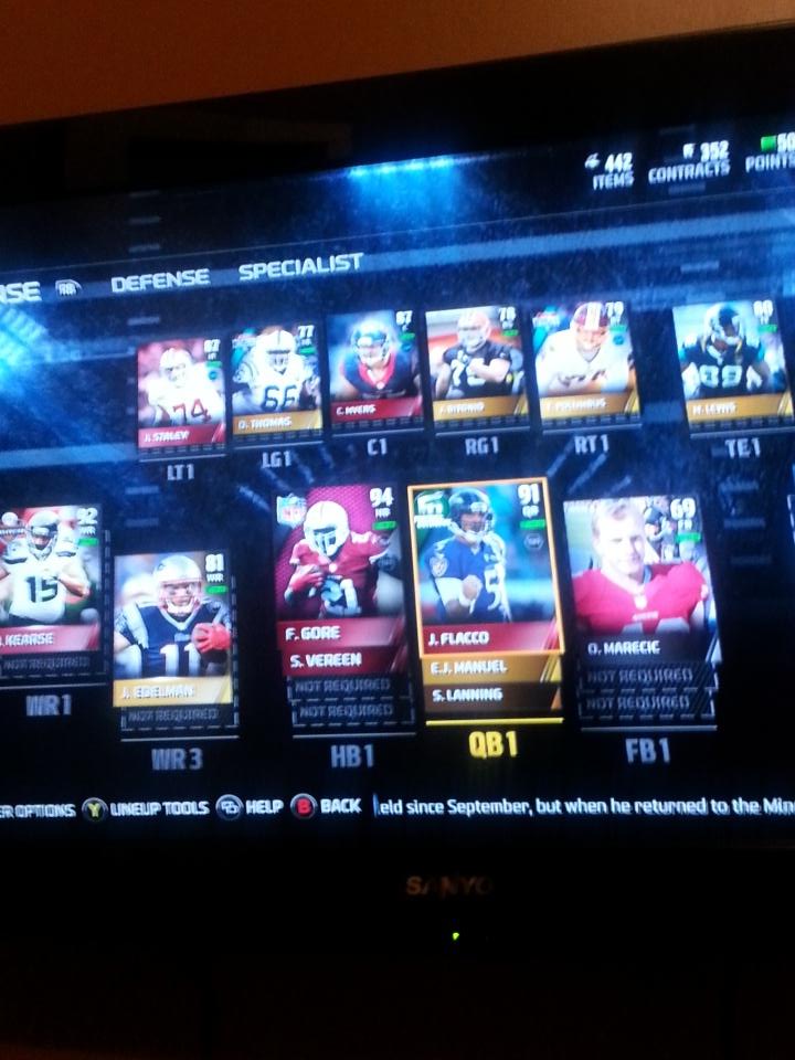MUTCollecter's tweet image. My team its okay but ready for madden 16 so i can start on time