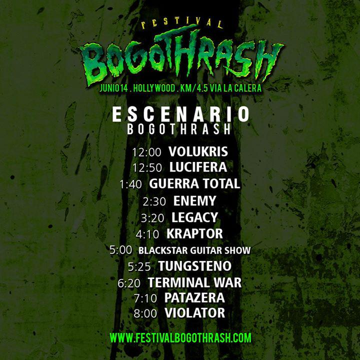 BOGOTHRASH OPEN AIR 2015
Estaremos a mitad de lineup en el: ESCENARIO BOGOTHRASH!

Full info: facebook.com/kraptorofficial