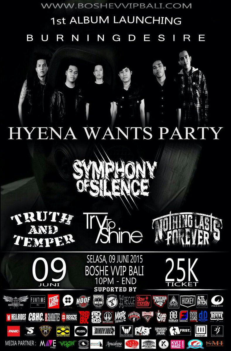 Besok kami akan meliar di LAUNCHING album <a href="/HWPofficial_/">Hyena Wants Party!</a>