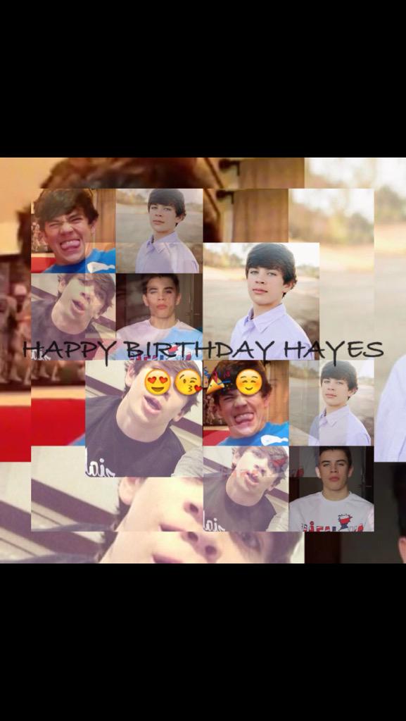  I love you so much. Happy 15th birthday I hope it\s great you\re amazing. I love you Hayes Grier         