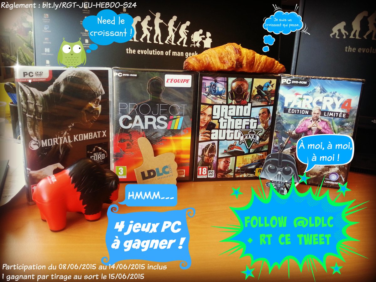 LDLC's tweet image. [JEU HEBDO] 4 jeux PC à gagner cette semaine ! Follow @LDLC + RT ! =&amp;gt; bit.ly/JEUHEBDOLDLCS24