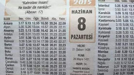 Günün sözü...