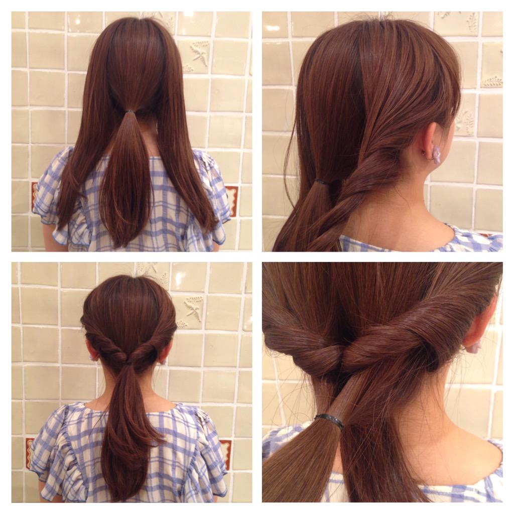 Flower フラワー No Twitter Flower名古屋店 雨の日ヘアアレンジ くるりんぱを一工夫して ボリュームのあるまとめ髪に 結び目はヘアゴムやヘアピンなどでゴムを隠して 夏らしいモチーフが入荷しております ヘアアレンジ Http T Co S1bldc4vpj