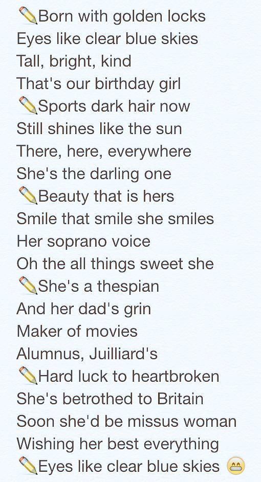  And here\s the full of the jingle of the excerpt of the jingle.
Very happy birthday, Jess :) 