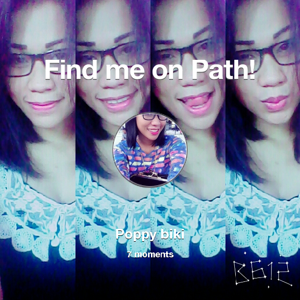 popybiki's tweet photo. Find me on #Path now! Go to: http://t.co/qIcpmlEBvD! #thepersonalnetwork http://t.co/Rv5ShOzOUf